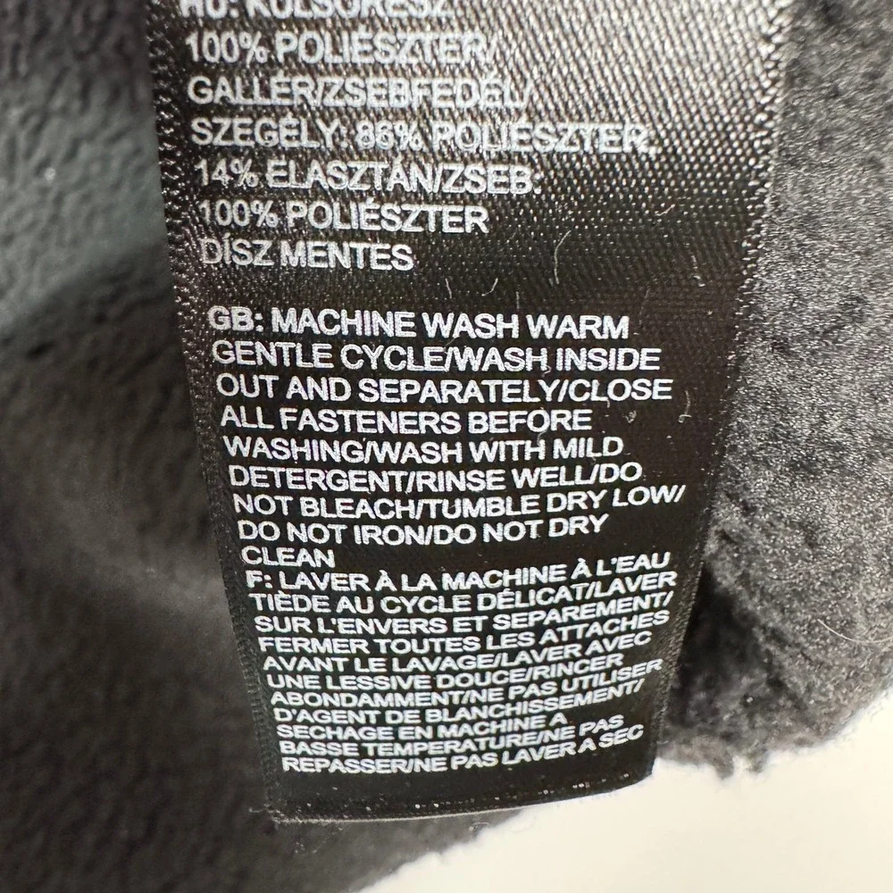 The North Face Fleece 1/4 Zip Pullover Men's L Charcoal Gray Mock Neck Outdoor